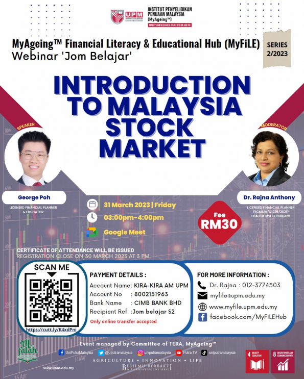 WEBINAR 'JOM BELAJAR' SERIES 2/2023: INTRODUCTION TO MALAYSIA STOCK MARKET