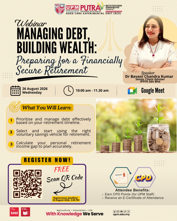 Webinar Managing Debt, Building Wealth: Preparing for a Financially Secure Retirement