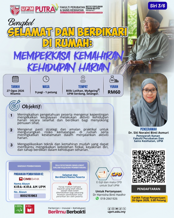 Bengkel Selamat dan Berdikari di Rumah: Memperkasa Kemahiran Kehidupan Harian